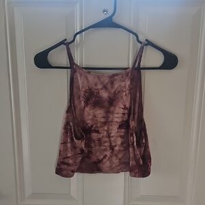 🌌SHEIN Maroon Tie-Dye Cami & Skirt Set🌌